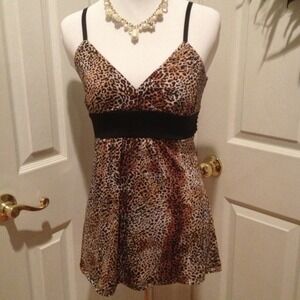 Animal print layering tank